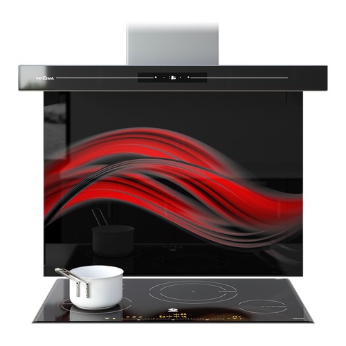 Kitchen glass splashback - kitchen,