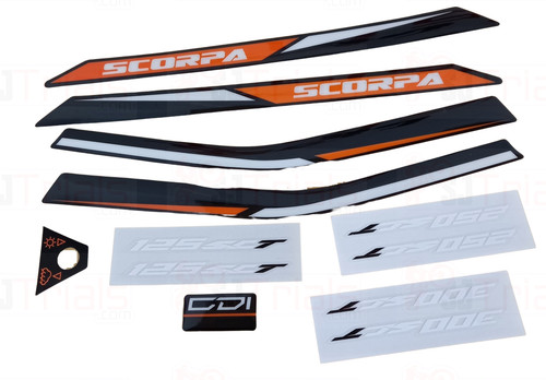 Scorpa trials frame stickers - scorpa,