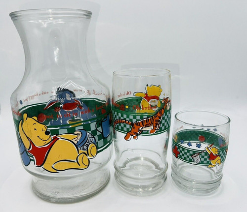Pooh eeyore glass - &,