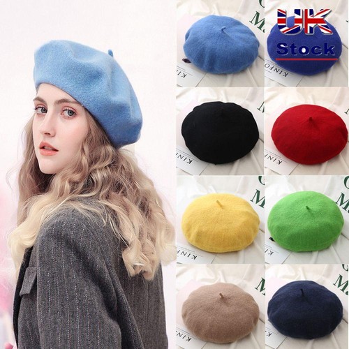 Wool beret hats - women, winter