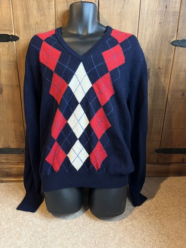 Vintage michael argyle knit - st,