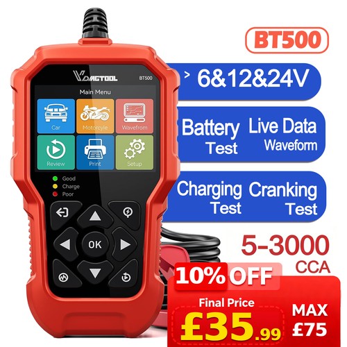 Vdiagtool bt500 12v car - 6v,
