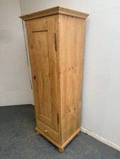 A Superb Tall Narrow Antique / Old Pine Georgian Storage Cupboard to Wax/Paint