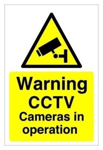 Warning cctv cameras - cctv,