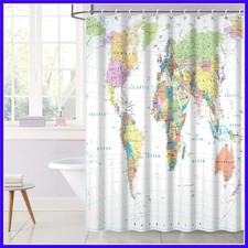 48x72inch World Map Shower