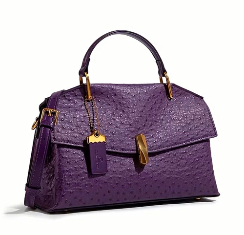 Elegant purple ostrich - ostrich, pattern