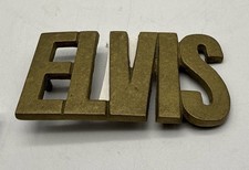 Solid Brass Elvis Belt Buckle