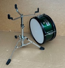 Gear4music  10''x 05'' Snare Drum  with Chrome Stand - Green-For Junior drum kit