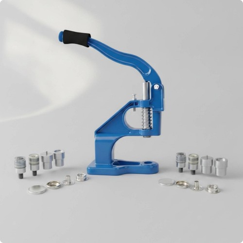 Rivet press with - press,
