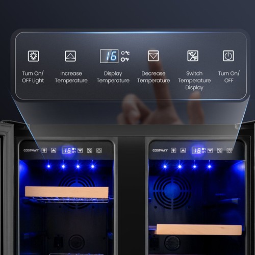 120l double door dual - double, zone