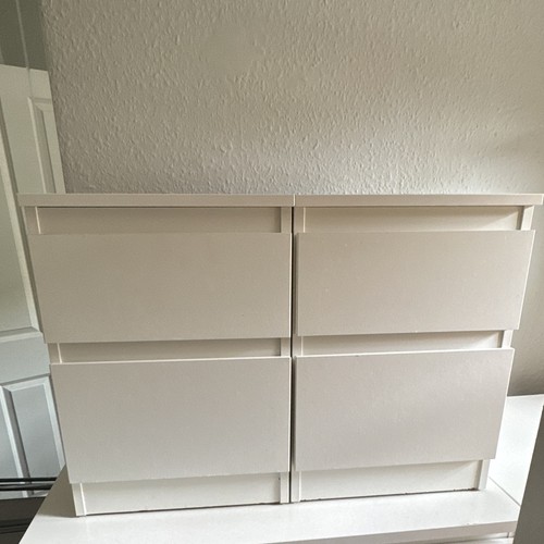 Ikea malm bed - side, table