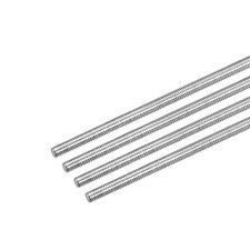 4Pcs Fully Threaded Rod M4x300mm 0.7mm Pitch 304 Stainless Steel Right Hand
