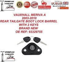 FOR VAUXHALL MERIVA A 03-10
