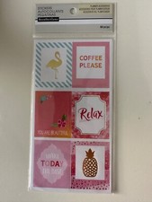 Recollections 60PC Planner Accessories Sticker Pelican Relax Make Today The Best