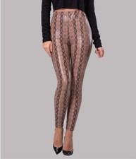 By Egreis Snake Print Leggings