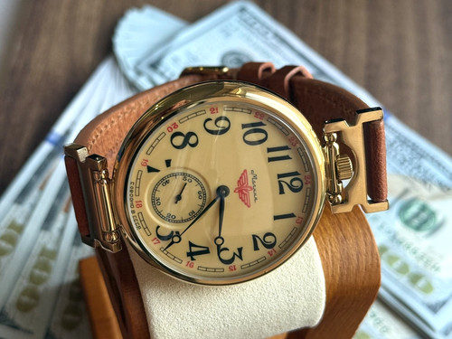 Watch mechanical aviator - aviator, men's