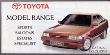 Toyota Range 1990-1991 UK