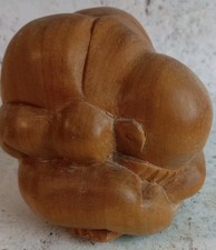 Hand Carved Wooden Crying