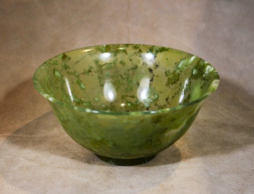 Antique chinese carved spinach - carved,