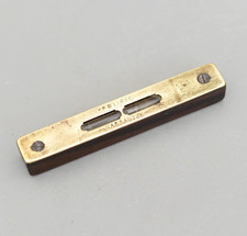 Vintage Small Prolific Warranted Wood Brass Spirit Level 4"