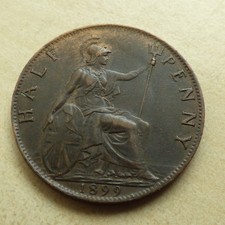 Victoria Half-Penny 1899 Good