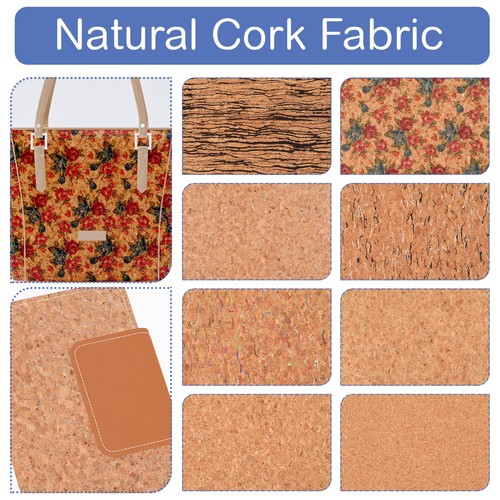 Natural cork fabric - fabric, roll