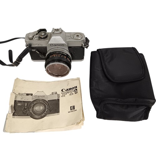 Canon ftb slr film camera - ql,