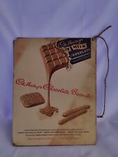 Genuine Vintage Wooden Cadburys Shop Display Sign 13x10"