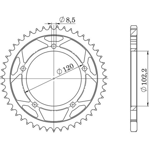 Sunstar steel crown p420 - crown, d47