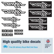 Rockshox Domain bike labels / decals, 5+ years external quality (27 pack)