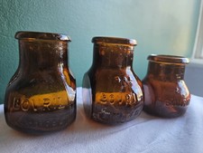 Set Three Vintage Glass Bovril