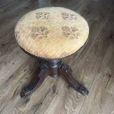 antique piano stool with extending top
