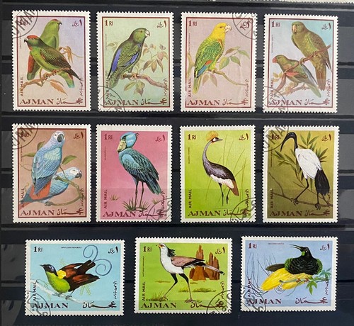 Ajman 1969 birds airmail - ajman,