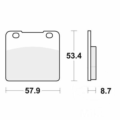 Trw brake pads front - brake, 1