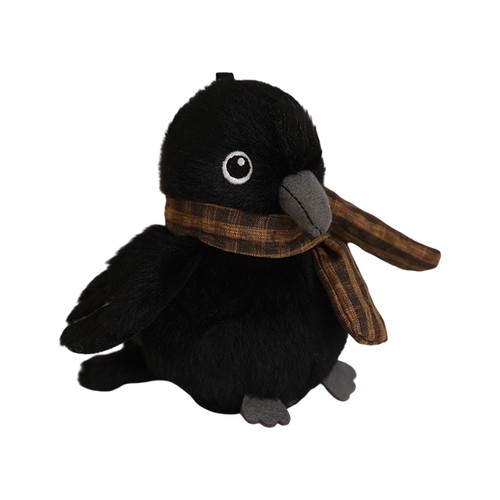 Cute crow with scarf stuffed - cute,