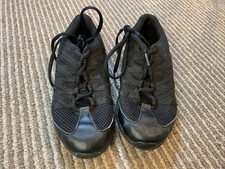 BLOCH Criss Cross Split Sole Dance Trainers Size UK 5.5 Black