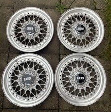 GENUINE SET OF 4 15” BBS RS 033 FACES 4x100 BMW E30 MK1 GOLF MK2 POLO LUPO NOVA