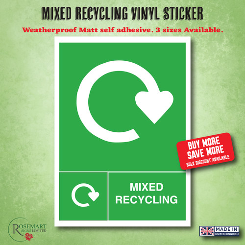 Mixed recycling waste - mixed,