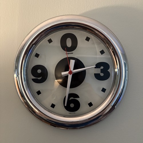 Guzzini wall clock chrome - ir.,