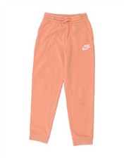 NIKE Girls Graphic Tracksuit Trousers Joggers 12-13 Years Large Pink AQ08
