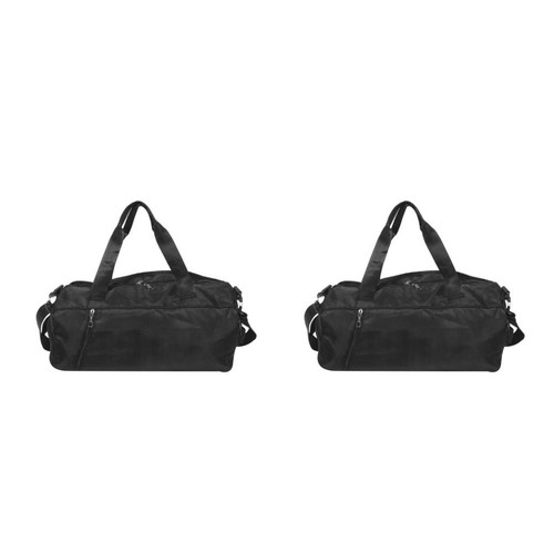 Durable black gym duffle tote - gym,