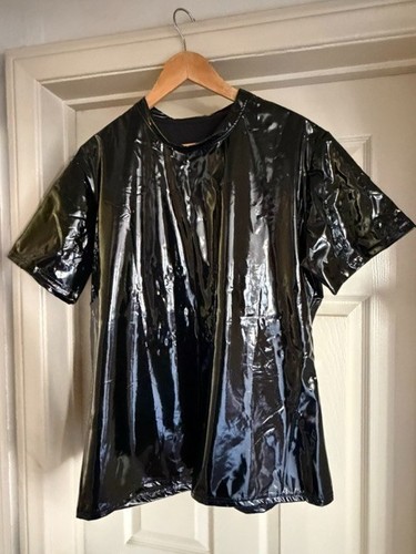 Vinyl pvc short sleeve men - short, men's