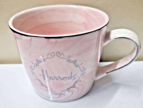 Harrods mug pink marble effect - harrods,