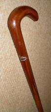 WW1 Military RFC Walking Stick / Cane Aircraft Propeller Marquetry Fritz Handle
