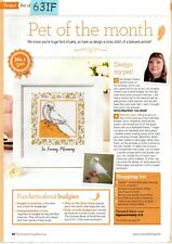 CROSS STITCH CHART WHITE BUDGIE (BIRD) (631F)