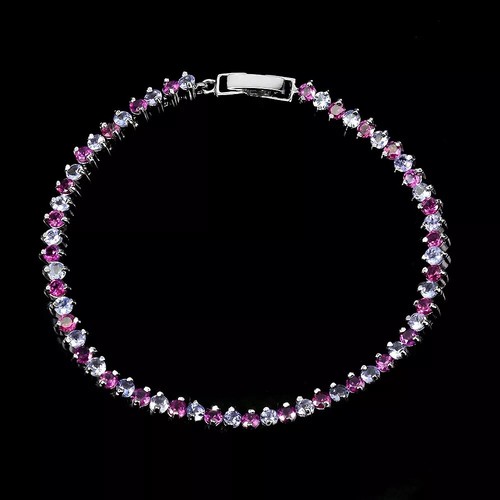 Silver bracelet tanzanite - bracelet,