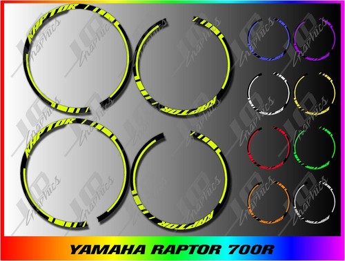 Yamaha raptor 700r rims decals - rims,