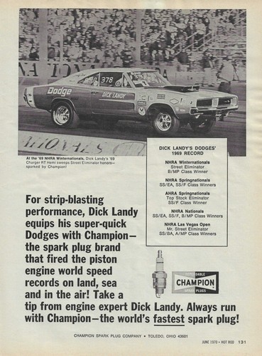1969 champion spark plug - 1969,