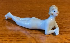 Miniature Art Deco Porcelain Bathing Beauty Nude Germany