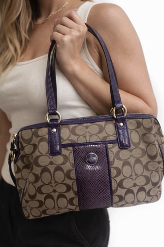 Coach brown and - , purple